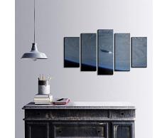 Bonamaison DÃ©coration Murale Ensemble de 5 Impression sur Toile, Dimensions: 100 x 60 Cm - ConÃ§u et fabriquÃ© en Turquie