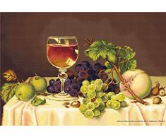 Lucas-S Nature Morte avec Verre Ã Vin Kit pour Point de Croix comptÃ©