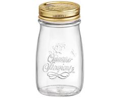 BORMIOLI ROCCO 4 Saisons Petite Bouteille avec Capsule en Verre Transparent, 31 x 24 x 18 cm