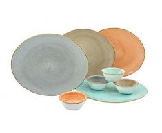 Creatable 17727 Service de Table Complet, Porcelaine, Multicolore, 28,5 x 17,5 x 33,5 cm