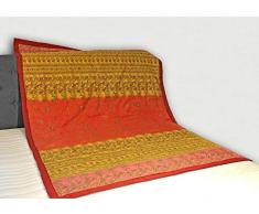 Bassetti MONTEFANO Plaid en Coton Rouge 155 x 220 cm