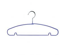 MSV 364 Lot de 10 Cintres Métal Plastifiés Violet