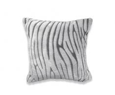 Soleil docre Housse de Coussin Extra Doux 40x40 cm Savane Polyester Blanc 40 x 40 cm