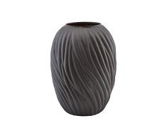 House Doctor Vase Noa, Marron foncé, Hauteur : 36,5 cm, diamètre : 26,5 cm, Multicolore, Taille Unique