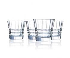 Cristal dArques L6586 Architecte Lot de 4 verres Ã cocktail en cristal de haute qualitÃ© 4 verres 36 cl, Transparent, 32 cl