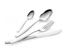 Lagostina Dalia Ménagère pour 6 Personnes en Acier Inoxydable 18/10, 24 pièces, argenté