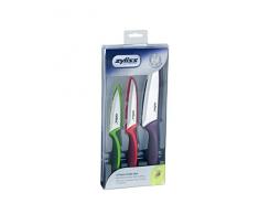 Zyliss ZE72404 Set de 3 couteaux colorés : Office, Universel et Chef