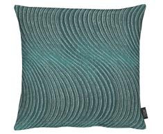 Apelt Housse de Coussin, Polyester, pÃ©trole, 49 x 49 x 0,4 cm