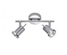 Wofi 750302010000 Hoorn Spot 2 LEDs 5 W Chrome 25 x 14 cm