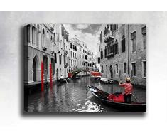 Bonamaison Peinture sur toile, multicolore, 70 x 100 cm - ConÃ§u et fabriquÃ© en Turquie