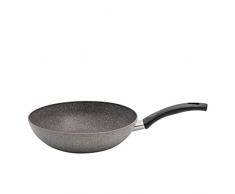 BALLARINI Cortina Granitium Wok 1 Manche, Gris, DiamÃ¨tre 28 cm