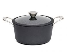Zinel Designa Cocotte 24Â cm avec Endura Extreme Non Stick, Noir
