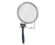 InterDesign 42070EU Forma Miroir Porte-Rasoir Ventouses en Acier Inoxydable