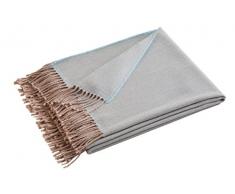 Blanc des Vosges Cosy Plaid Laine mérinos Celadon 130 x 170 cm