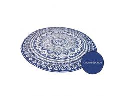 Soleil docre 403004 Drap de Plage, Microfibre, Bleu, 180 cm