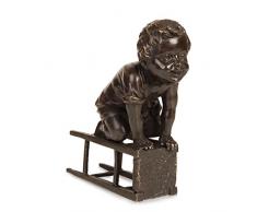 Arte Dal Mondo EP615.01 Sculpture Classique, Bronze, 14 x 14 x 6 cm