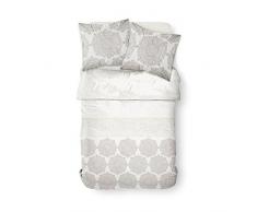 TODAY MAWIRA Salombo-Parure HC3 Housse de Couette zippÃ©e 220x240 + 2 taies doreiller 100% Coton, COTON-57 Fils, Beige, 220 x 240 cm