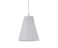 Luminaire Atlas, suspension métal, 40 W, blanc, ø 16 x H 18 cm