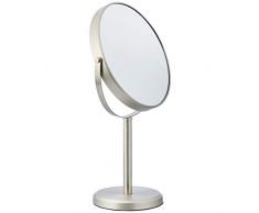 AmazonBasics Miroir de courtoisie double face haut, Nickel