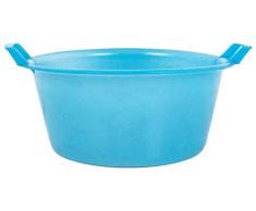 Stefanplast Polyéthylène Rond Lavabo, Neutre/Bleu pâle, 10 Litre, Plastique, Neutral/Pale Blue, 20 Litre