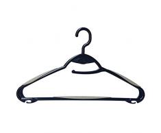 Mondex ITS174-26 Cintre AntidÃ©rapant avec Barre/Crochet Tournant Plastique Bleu 42 x 1 x 25,5 cm