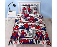 Spiderman DUSMPSDS002UK1 Housse de Couette, Red, 200 x 130cm