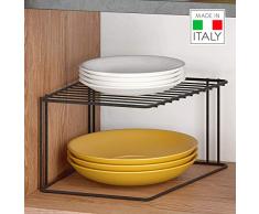 Metaltex Étagère 2 PIANI Noir