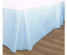Charlotte Thomas Drap Plat en Percale Bleu Ciel uni 1 Personne