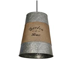 METROPOLIGHT 1316700050 GARDEN Suspension conique, MÃ©tal, Gris