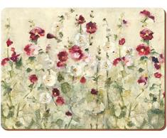 Creative Tops Wine Premium Lot de 6 Sets de Table avec Dos en liÃ¨ge, Bois Dense, Rouge, Medium Placemats