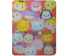 CTI Plaid Polaire 110 X 140 Tsum Family, 100% Polyester, Multicolore, 110x140