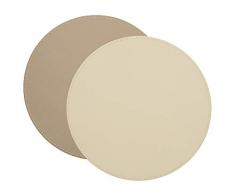 Creative Tops Set de Table Rond Crème Taupe 29 cm