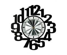 Zep REA0303 DÃ©coration Murale Horloge DÃ©cor AdhÃ©sive Noir