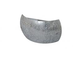 Luce Ambiente Applique logement Design, mÃ©tal, E14, 1Â W, Argent, 27Â x 15Â x 8,5Â cm