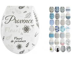 MSV Abattant WC, Multicolore, 45.5Â x 37Â x 5Â cm, 31Â piÃ¨ces