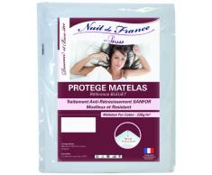 Nuit De France 329392 140/200 ProtÃ¨ge Matelas Coton Blanc 200 x 140 x 1 cm