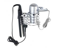 Wenko 22221100 Porte sÃ¨che-Cheveux et Fer Ã Lisser Premium INOX, Argent, 26x6x17 cm