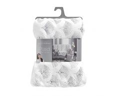douceur dintÃ©rieur plaid 125x150cm metallise goldy blanc/argent
