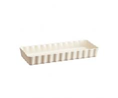 Emile Henry EH026034 Tourtière Rectangulaire Longue, Céramique, Beige Argile, 36, 5 x 15 x 5 cm