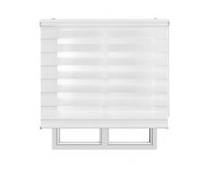 Estores Basic Store Enrouleur Nuit/Jour Blanc 120x6x250 cm Blanc