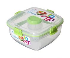 Sistema 25356 BoÃ®te Ã salade To Go, 1,1 L et couverts, vert
