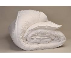 Espritzen - Couette microfibre Soft Touch Douce, Chaude et Confortable Microfibre - Taille : 240x220 cm - Blanc