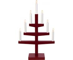 Star 212-05 Trapp Chandelier 7 Lumières Chêne Rouge 53 x 34 cm