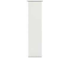 GARDINIA Panneau Japonais (1 Pièce), Opaque, Effet Naturel, Blanc, 60 x 245 cm (LxH)