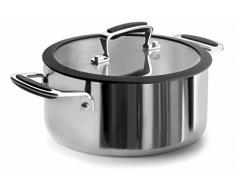 Lacor 53020 Faitout avec Couvercle Tri MÃ©tal 20 cm