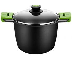 BRA Prior - Grande marmite avec Couvercle en Verre et anses en Silicone, 24 cm