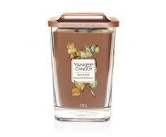 Yankee Candle Elevation Collection avec Couvercle de Plate-forme Grande Bougie Carrée à 2 Mèches, Harvest Walk