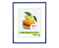 Hama Cadre photo en plastique Sevilla (taille du Cadre de 21 x 29,7 cm (DIN 4) avec bordure de 9 mm x 17 mm, pour une photo de 15 x 20 cm) Bleu