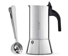 Bialetti CafetiÃ¨re Venus - 4 tasses â 23cl - Tous Feux dont Induction et 1 CuillÃ¨re Doseuse Ã CafÃ© / Pince en Acier Inoxydable de SmartProduct