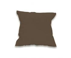 Soleil docre Zzz Taie doreiller, Polycoton, Marron, 65 x 65 cm